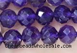 CNA1166 15.5 inches 6mm faceted round amethyst beads wholesale