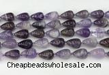 CNA1180 15.5 inches 11*16mm teardrop amethyst beads wholesale