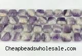 CNA1183 15.5 inches 14*14mm square amethyst beads wholesale