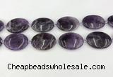 CNA1195 15.5 inches 30*40mm oval amethyst beads wholesale