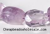 CNA17 15*28mm freeform A- grade natural amethyst beads Wholesale