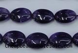 CNA275 15.5 inches 12*16mm oval natural amethyst beads wholesale