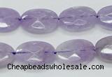 CNA330 15.5 inches 13*18mm faceted oval natural lavender amethyst beads