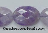 CNA333 15.5 inches 22*30mm faceted oval natural lavender amethyst beads