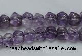 CNA40 15.5 inches 8*11mm pig-shaped grade A natural amethyst beads