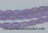 CNA410 15.5 inches 6*10mm rice natural lavender amethyst beads