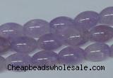 CNA411 15.5 inches 8*12mm rice natural lavender amethyst beads