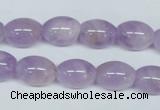 CNA412 15.5 inches 10*14mm rice natural lavender amethyst beads