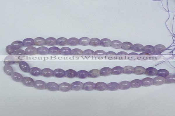 CNA412 15.5 inches 10*14mm rice natural lavender amethyst beads