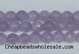 CNA422 15.5 inches 8mm faceted round natural lavender amethyst beads