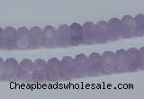 CNA427 4*8mm faceted rondelle natural lavender amethyst beads