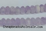 CNA428 6*10mm faceted rondelle natural lavender amethyst beads