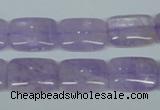 CNA440 15.5 inches 13*18mm rectangle natural lavender amethyst beads