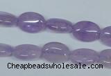 CNA444 15.5 inches 10*14mm oval natural lavender amethyst beads