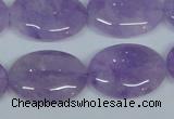 CNA450 15.5 inches 22*30mm oval natural lavender amethyst beads