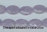 CNA455 15.5 inches 12*16mm faceted oval natural lavender amethyst beads