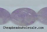 CNA459 15.5 inches 22*30mm faceted oval natural lavender amethyst beads