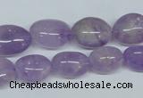 CNA465 15.5 inches 10*14mm nugget natural lavender amethyst beads