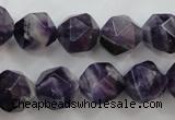 CNA506 15 inches 16mm faceted nuggets amethyst gemstone beads