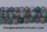 CNA651 15 inches 6mm round lavender amethyst & amazonite beads