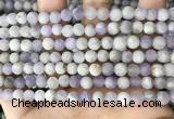 CNA675 15.5 inches 4mm round matte lavender amethyst beads