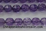 CNA68 15.5 inches 6mm faceted round natural amethyst beads