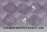 CNA764 15.5 inches 12mm faceted nuggets light lavender amethyst beads