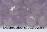 CNA789 15.5 inches 6mmm faceted round lavender amethyst beads