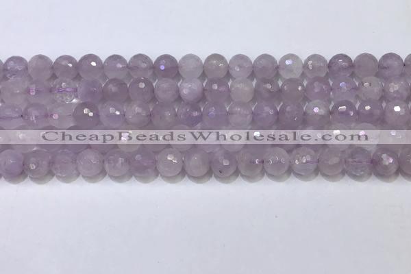 CNA789 15.5 inches 6mmm faceted round lavender amethyst beads