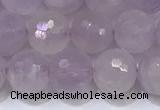 CNA790 15.5 inches 8mmm faceted round lavender amethyst beads