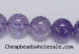 CNA806 15.5 inches 16mm round natural light amethyst beads