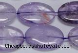 CNA835 15.5 inches 20*30mm oval natural light amethyst beads