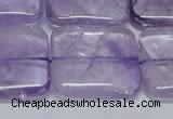 CNA847 15.5 inches 30mm square natural light amethyst beads