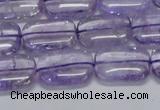 CNA850 15.5 inches 10*14mm rectangle natural light amethyst beads