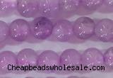 CNA950 15.5 inches 4mm round natural lavender amethyst beads