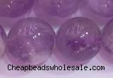 CNA957 15.5 inches 14mm round natural lavender amethyst beads