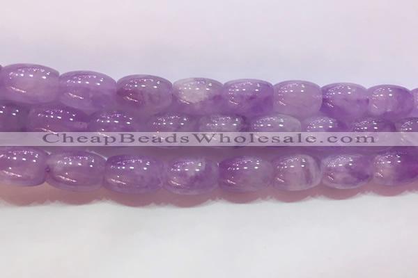 CNA976 15.5 inches 10*14mm drum natural lavender amethyst beads