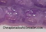 CNA981 15.5 inches 14*14mm drum natural lavender amethyst beads