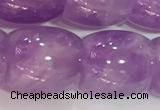 CNA982 15.5 inches 16*16mm drum natural lavender amethyst beads