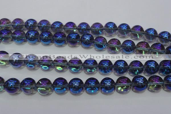 CNC304 15.5 inches 12mm round AB-color white crystal beads