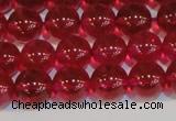 CNC412 15.5 inches 8mm round dyed natural white crystal beads