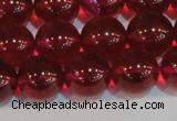 CNC414 15.5 inches 12mm round dyed natural white crystal beads