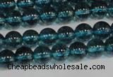 CNC420 15.5 inches 4mm round dyed natural white crystal beads