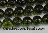 CNC432 15.5 inches 8mm round dyed natural white crystal beads