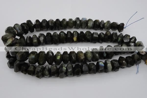 CNG1035 15.5 inches 12*16mm - 15*22mm faceted nuggets labradorite beads