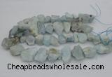 CNG1125 15.5 inches 12*16mm - 20*25mm nuggets aquamarine beads