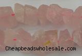 CNG1132 15.5 inches 8*12mm - 13*18mm nuggets rose quartz beads