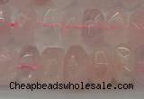 CNG1177 15.5 inches 6*14mm - 8*14mm nuggets rose quartz beads