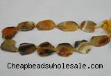 CNG1201 15.5 inches 20*30mm - 25*35mm freeform agate beads