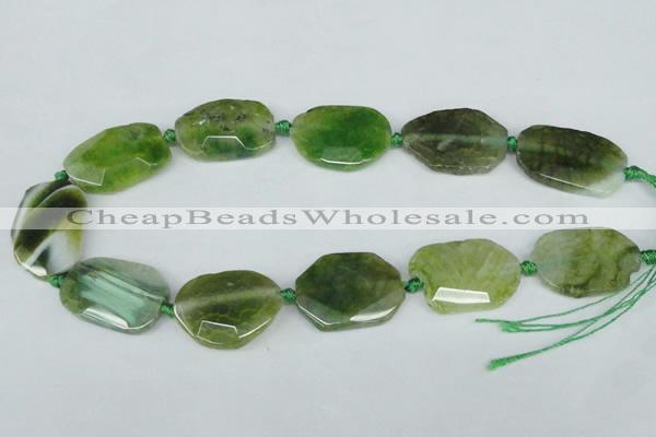 CNG1203 15.5 inches 20*30mm - 25*35mm freeform agate beads